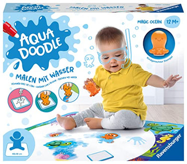 Ravensburger 4568 Aquadoodle Magic Ocean - Stain-free stamping and discovery with water - stamp set with magic fabric mat for babies from 1 year on sale